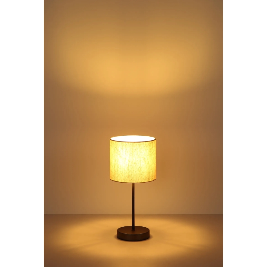 Globo - Stona lampa 1xE27/25W/230V crna/bež