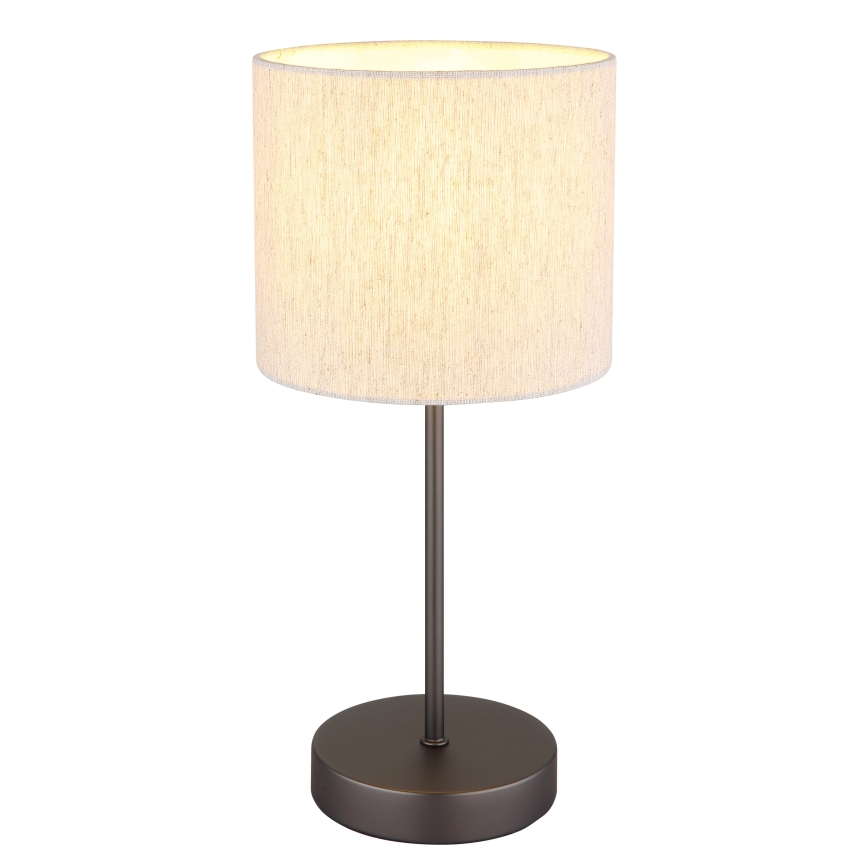 Globo - Stona lampa 1xE27/25W/230V crna/bež