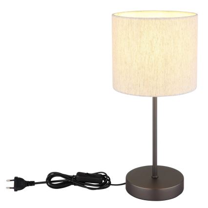Globo - Stona lampa 1xE27/25W/230V crna/bež