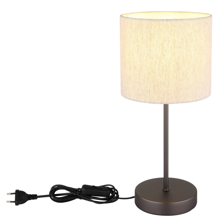 Globo - Stona lampa 1xE27/25W/230V crna/bež