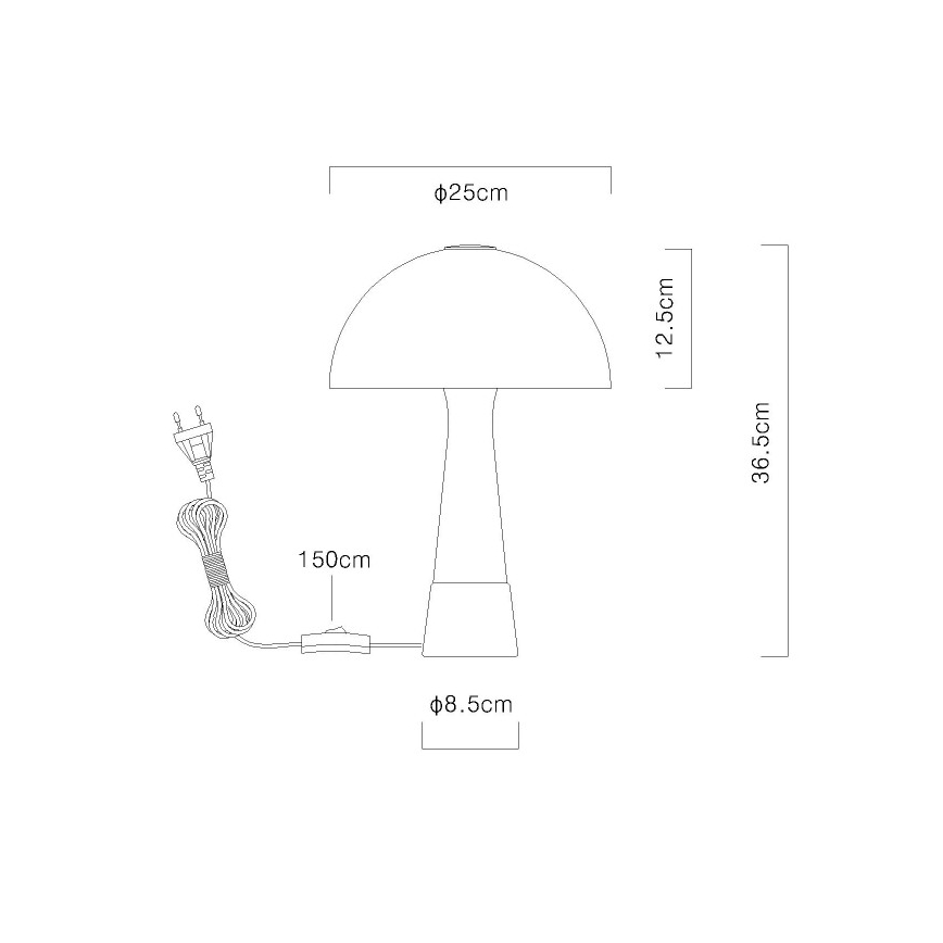 Globo - Zelena stona lampa 1xE27ILLU/40W/230V