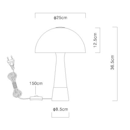 Globo - Stona lampa 1xE27ILLU/40W/230V u bež boji