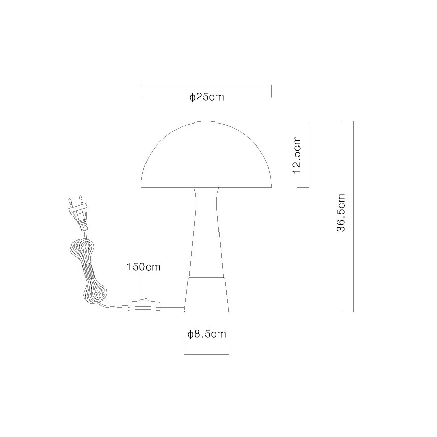 Globo - Stona lampa 1xE27ILLU/40W/230V u bež boji