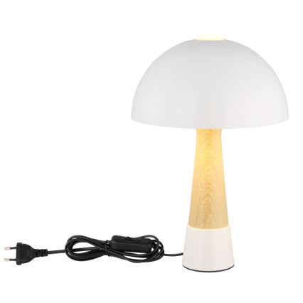 Globo - Stona lampa 1xE27ILLU/40W/230V bela