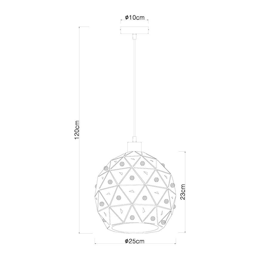 Globo 54029H - Luster na sajli JODIE 1xE27/60W/230V Ø 25 cm