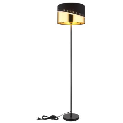 Globo - Stojeća lampa 1xE27/60W/230V, prečnik 35 cm, crna/zlatna