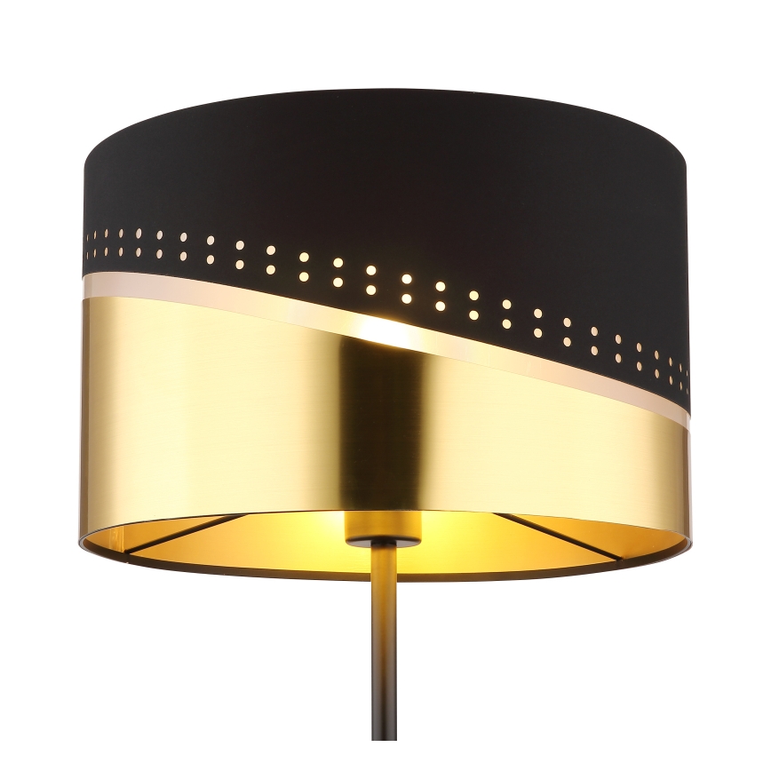 Globo - Stojeća lampa 1xE27/60W/230V, prečnik 35 cm, crna/zlatna
