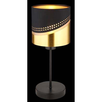 Globo - Stona lampa 1xE27/40W/230V prečnik 16 cm crna/zlatna