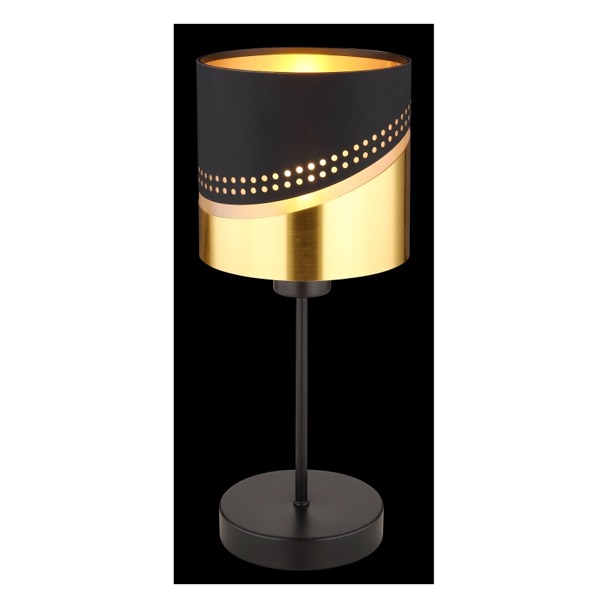 Globo - Stona lampa 1xE27/40W/230V prečnik 16 cm crna/zlatna