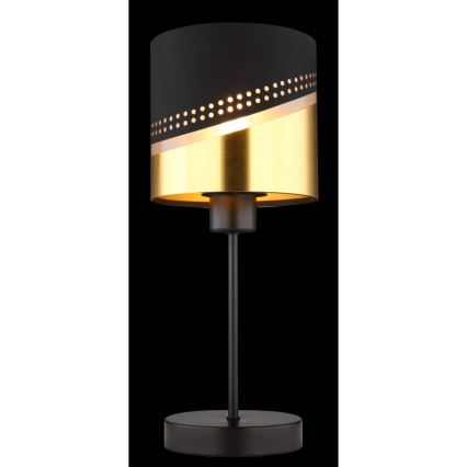 Globo - Stona lampa 1xE27/40W/230V prečnik 16 cm crna/zlatna