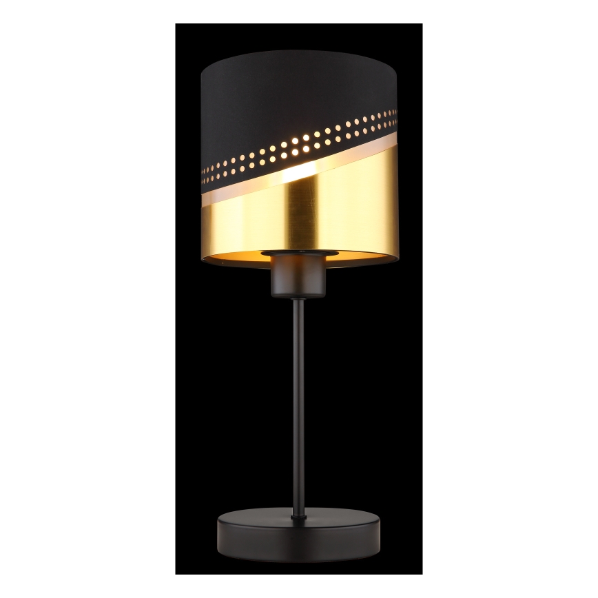 Globo - Stona lampa 1xE27/40W/230V prečnik 16 cm crna/zlatna