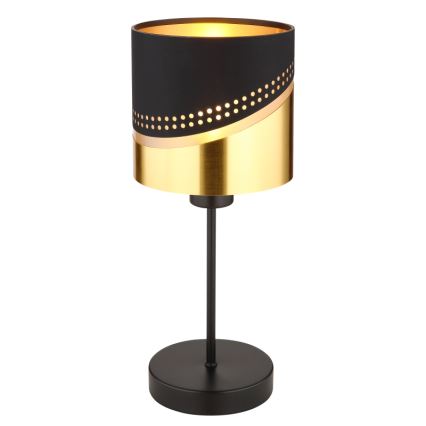 Globo - Stona lampa 1xE27/40W/230V prečnik 16 cm crna/zlatna