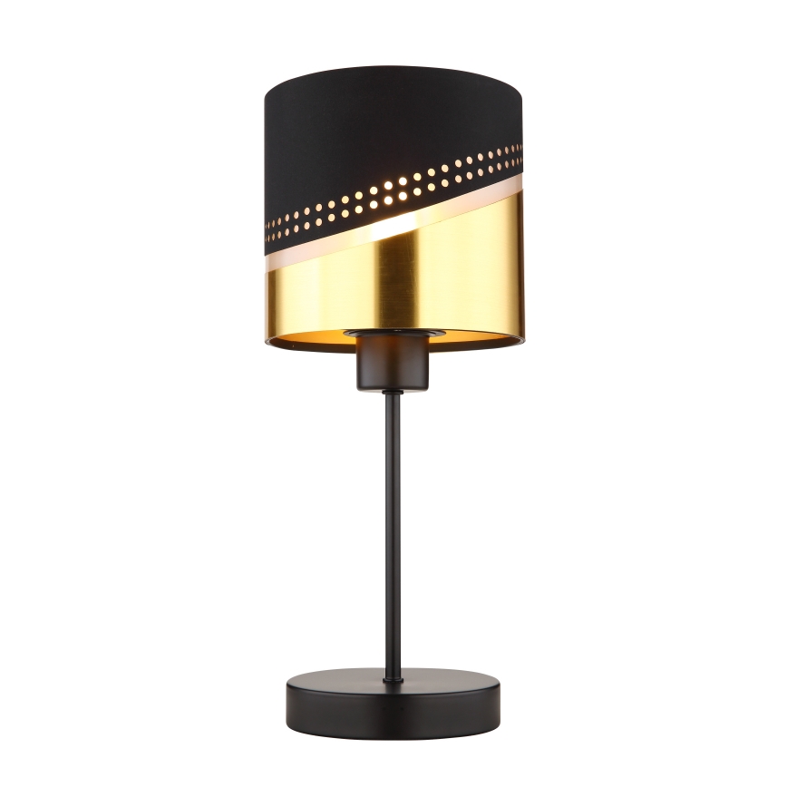 Globo - Stona lampa 1xE27/40W/230V prečnik 16 cm crna/zlatna