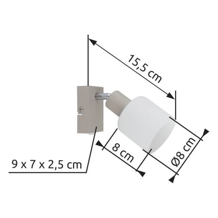 Globo - Zidno spot svetlo 1xE14/25W/230V