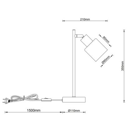 Globo - Stona lampa 1xE14/25W/230V