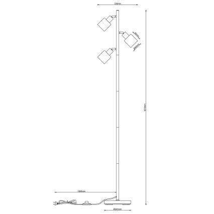Globo - Podna lampa 3xE14/25W/230V