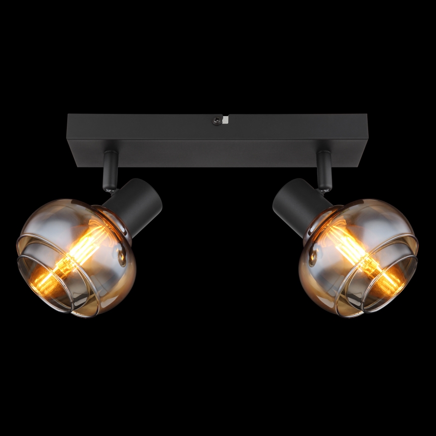 Globo - Spot svetiljka 2xE14/40W/230V crna
