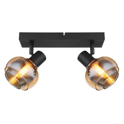 Globo - Spot svetiljka 2xE14/40W/230V crna