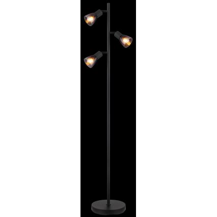 Globo - Podna lampa 3xE14/25W/230V crna