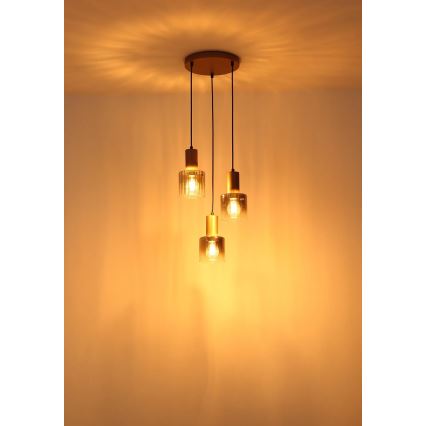 Globo - Luster na sajli 3xE27/40W/230V