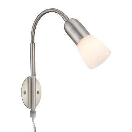 Globo - Fleksibilna lampica 1xE14/40W/230V matni hrom