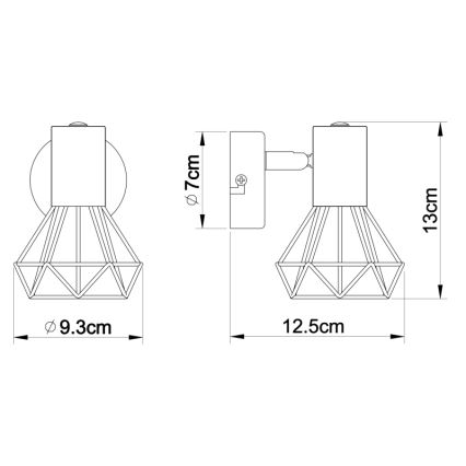 Globo - Zidna spot lampa 1xE14/40W/230V sjajni hrom