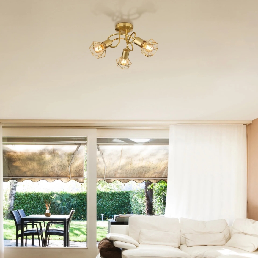 Globo - Plafonski luster 3xE14/40W/230V zlatni