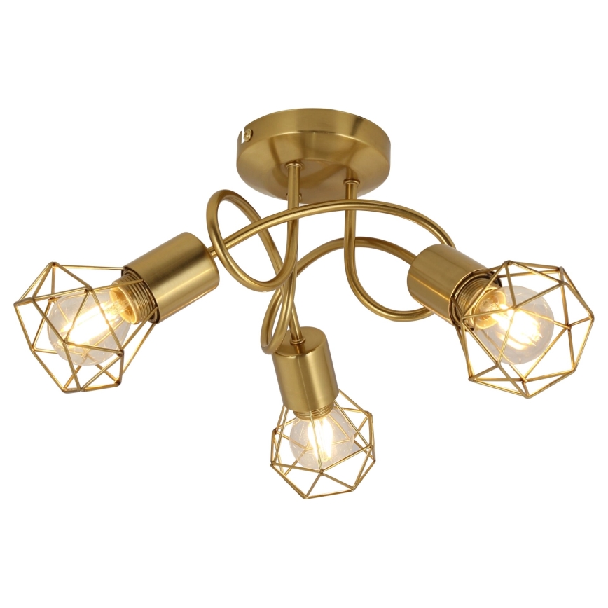 Globo - Plafonski luster 3xE14/40W/230V zlatni