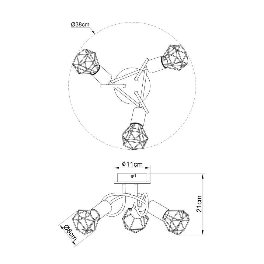 Globo - Plafonski luster 3xE14/40W/230V