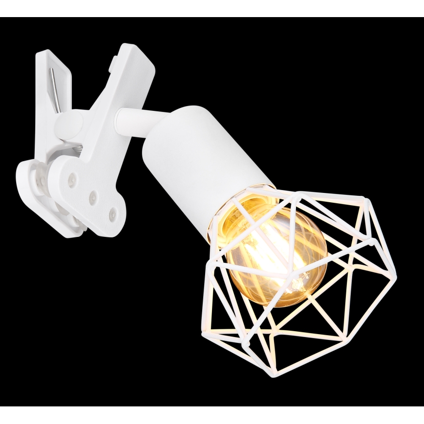 Globo - Zidna lampa sa klipsom 1xE14/40W/230V bela