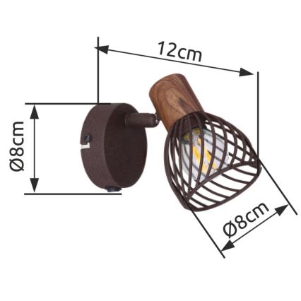 Globo - Zidni spot 1xE14/40W/230V