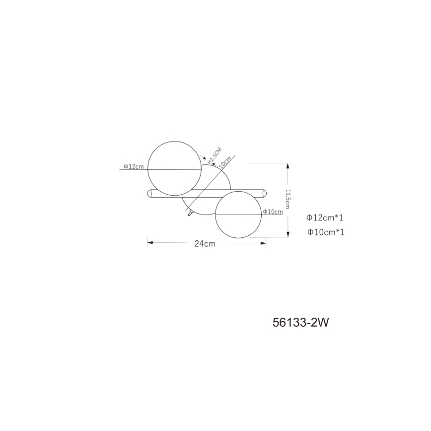 Globo - LED plafonski luster 2xG9/3W/230V
