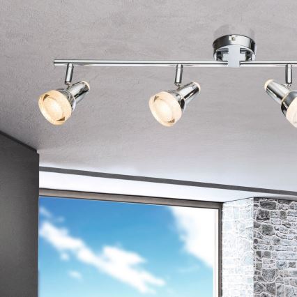 Globo - LED spot svetiljka 4xLED/4W/230V sjajni hrom