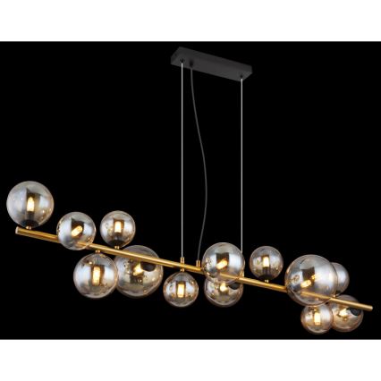 Globo - LED luster na sajli 13xG9/3,5W/230V mesing