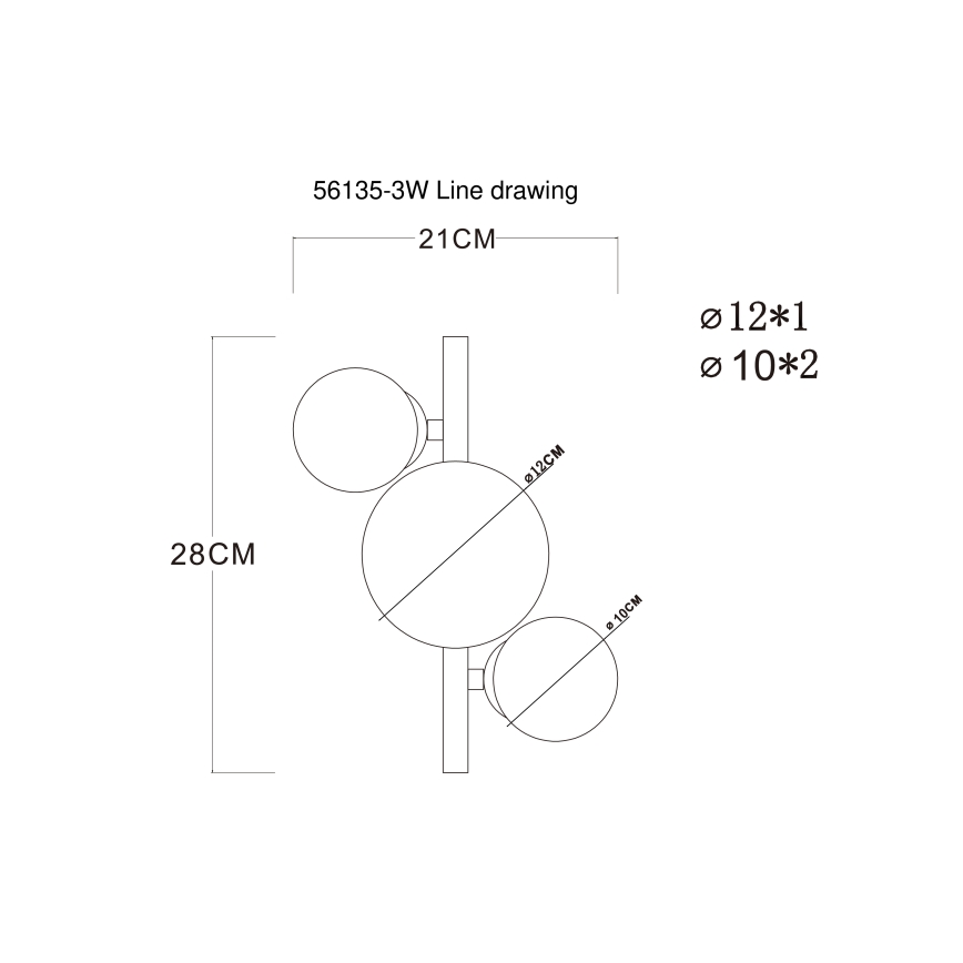 Globo - LED plafonski luster RIHA 3xG9/3,5W/230V mat hrom