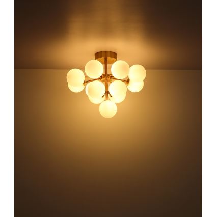 Globo - Plafonski luster 13xG9/5W/230V Ø 56 cm crna