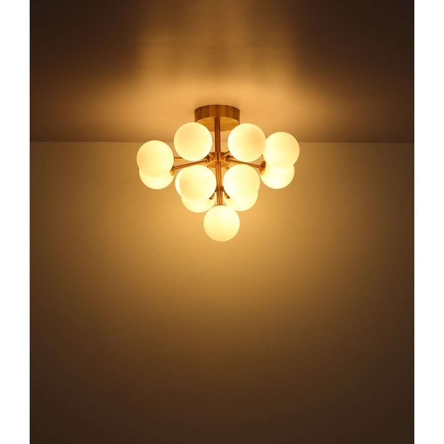 Globo - Plafonski luster 13xG9/5W/230V Ø 56 cm crna