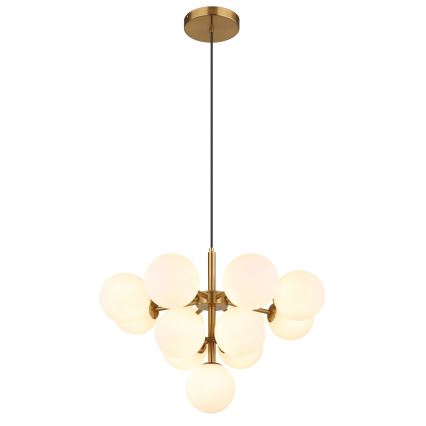 Globo - Luster na sajli 13xG9/5W/230V, prečnik 56 cm, zlatni