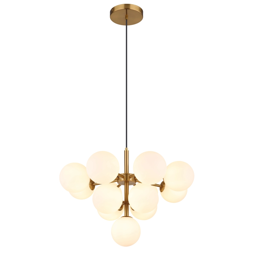 Globo - Luster na sajli 13xG9/5W/230V, prečnik 56 cm, zlatni
