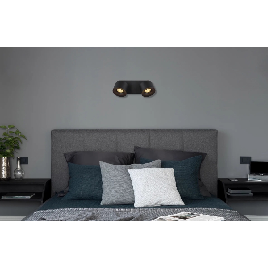Globo - LED spot svetiljka 2xLED/6W/230V crna