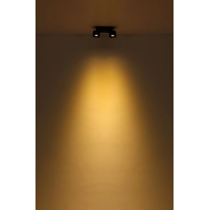 Globo - LED spot svetiljka 2xLED/6W/230V crna
