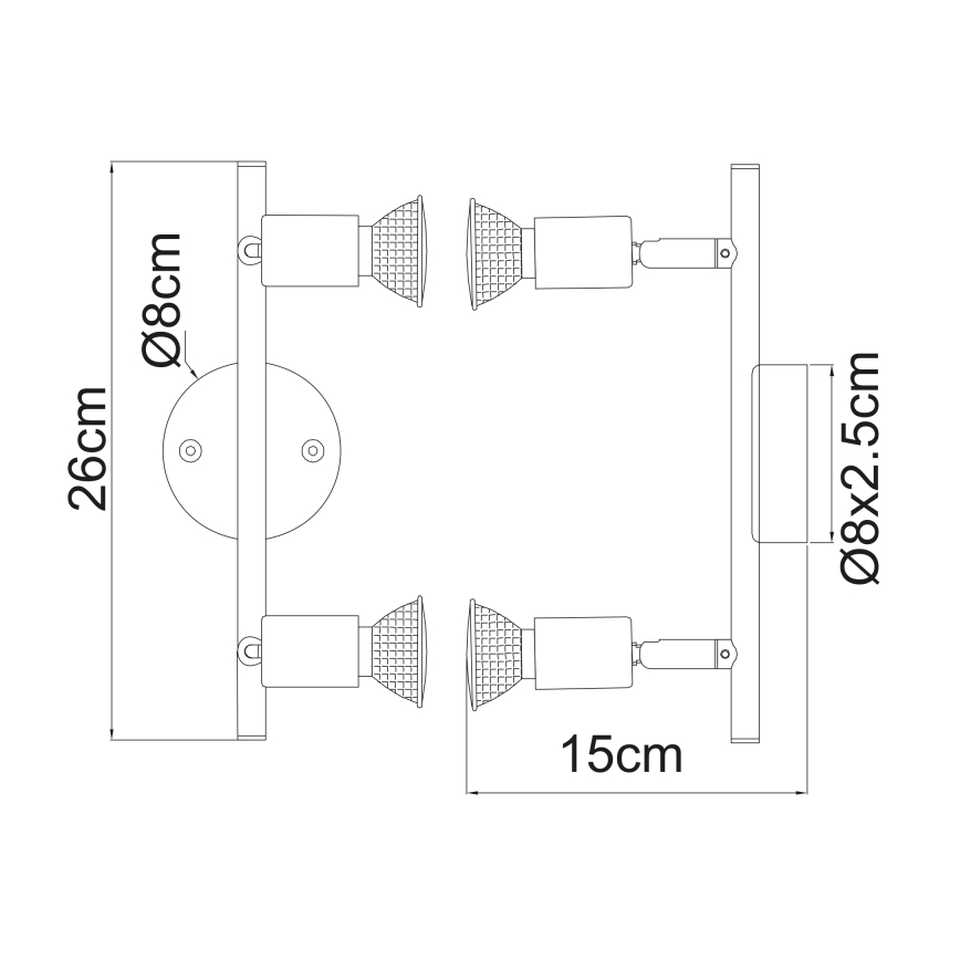 Globo - LED spot svetlo 2xGU10/3W/230V