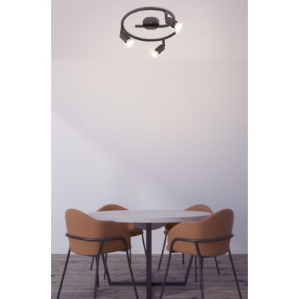 Globo - LED spot svetiljka 3xGU10/3W/230V crna