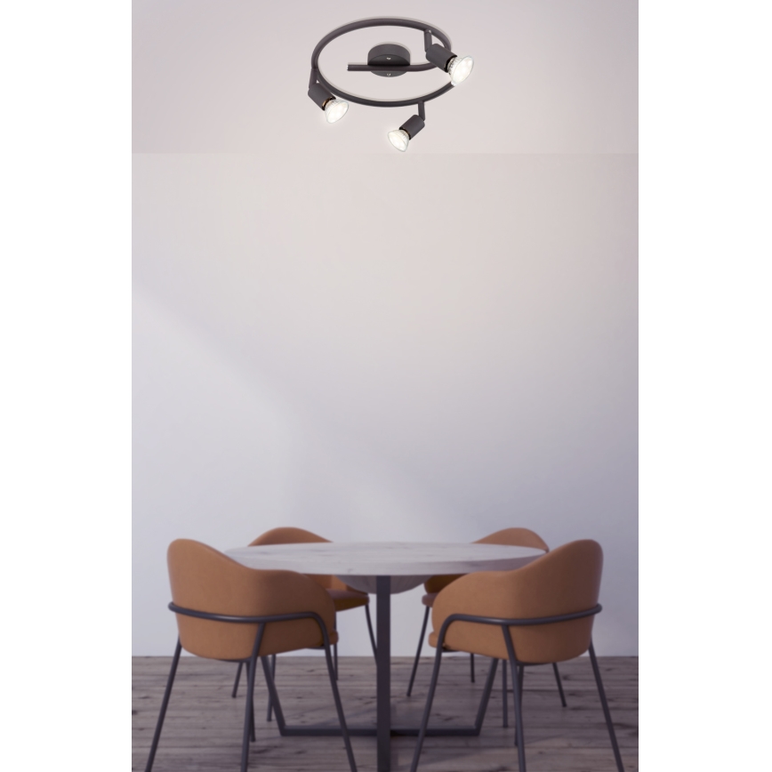 Globo - LED spot svetiljka 3xGU10/3W/230V crna