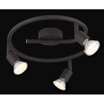Globo - LED spot svetiljka 3xGU10/3W/230V crna