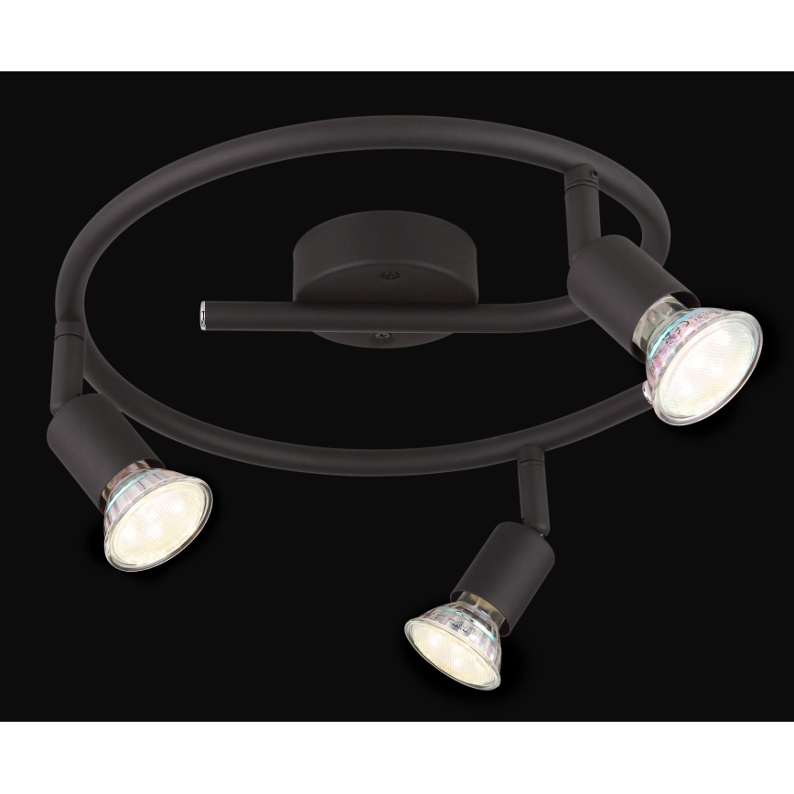 Globo - LED spot svetiljka 3xGU10/3W/230V crna