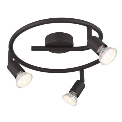 Globo - LED spot svetiljka 3xGU10/3W/230V crna