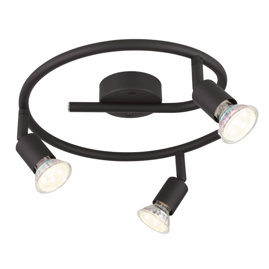 Globo - LED spot svetiljka 3xGU10/3W/230V crna