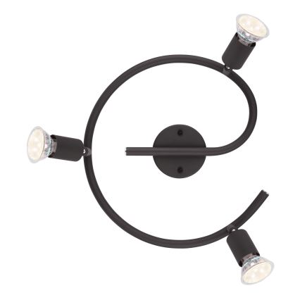 Globo - LED spot svetiljka 3xGU10/3W/230V crna