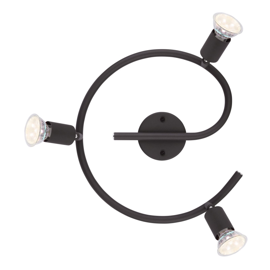 Globo - LED spot svetiljka 3xGU10/3W/230V crna